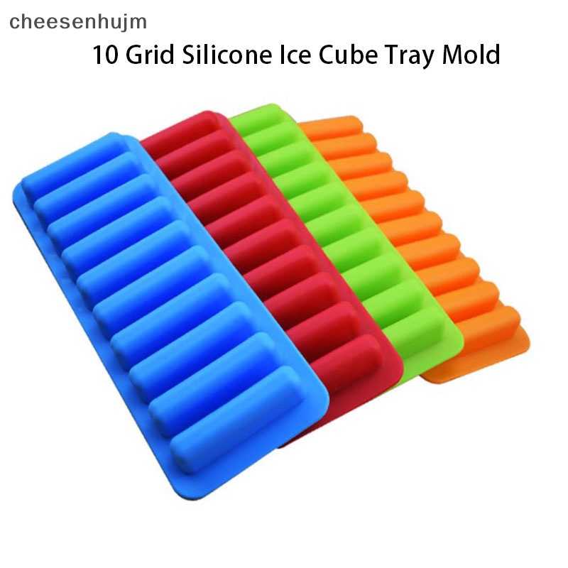 Khuôn Silicon Làm Đá 10 Ô Hình Dải Dài Tiện Dụng