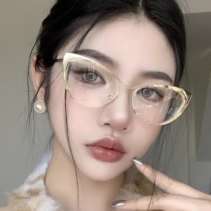 VIENDO Kính Cận Gọng Mắt Mèo Chống Tia UV400 Ánh Sáng Xanh Thời Trang Kính Đổi Màu Khi Ra Nắng Nam Nữ