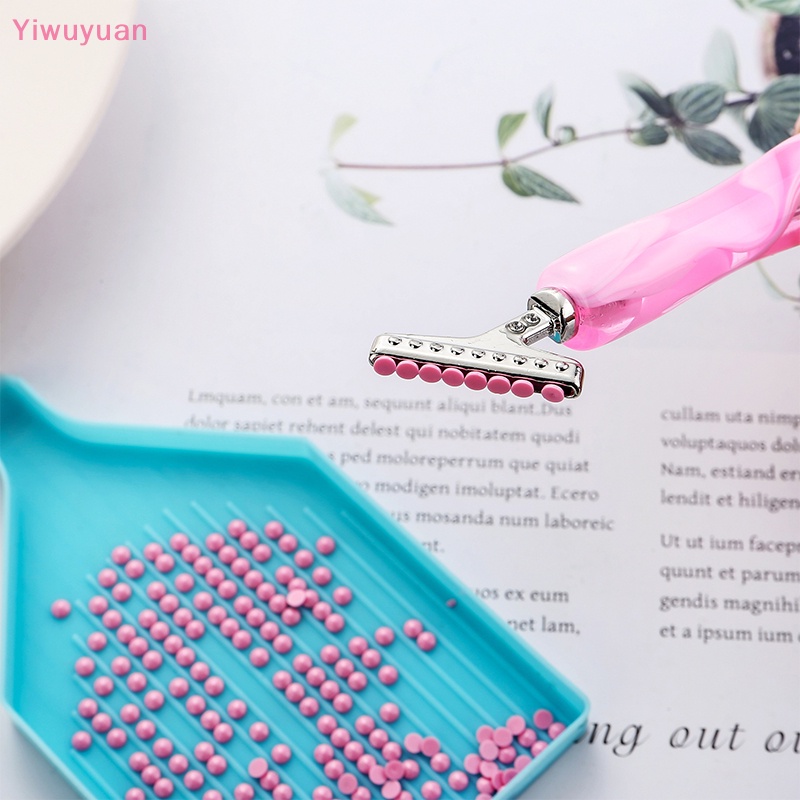 < Yiwuyuan > Phụ Kiện Bút Paing Kim Cương 45° Set 6 Bút Trang Trí Móng Tay Nghệ Thuật Bằng Thép Không Gỉ Tiện Dụng Mới