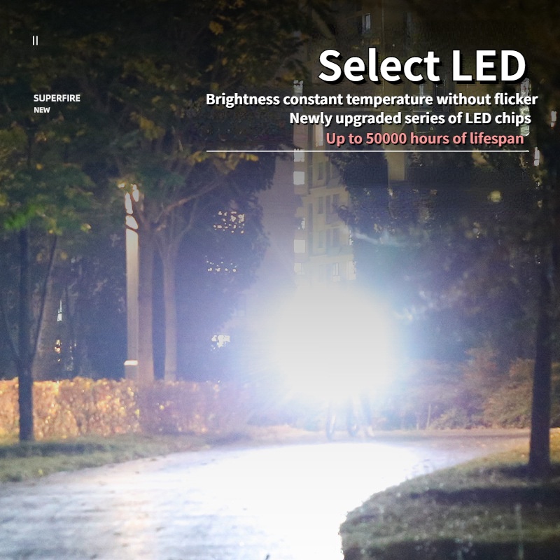 Đèn Led 2600 Lumens Siêu Sáng Bằng Hợp Kim Nhôm Gắn Phía Trước Xe Đạp Leo Núi
