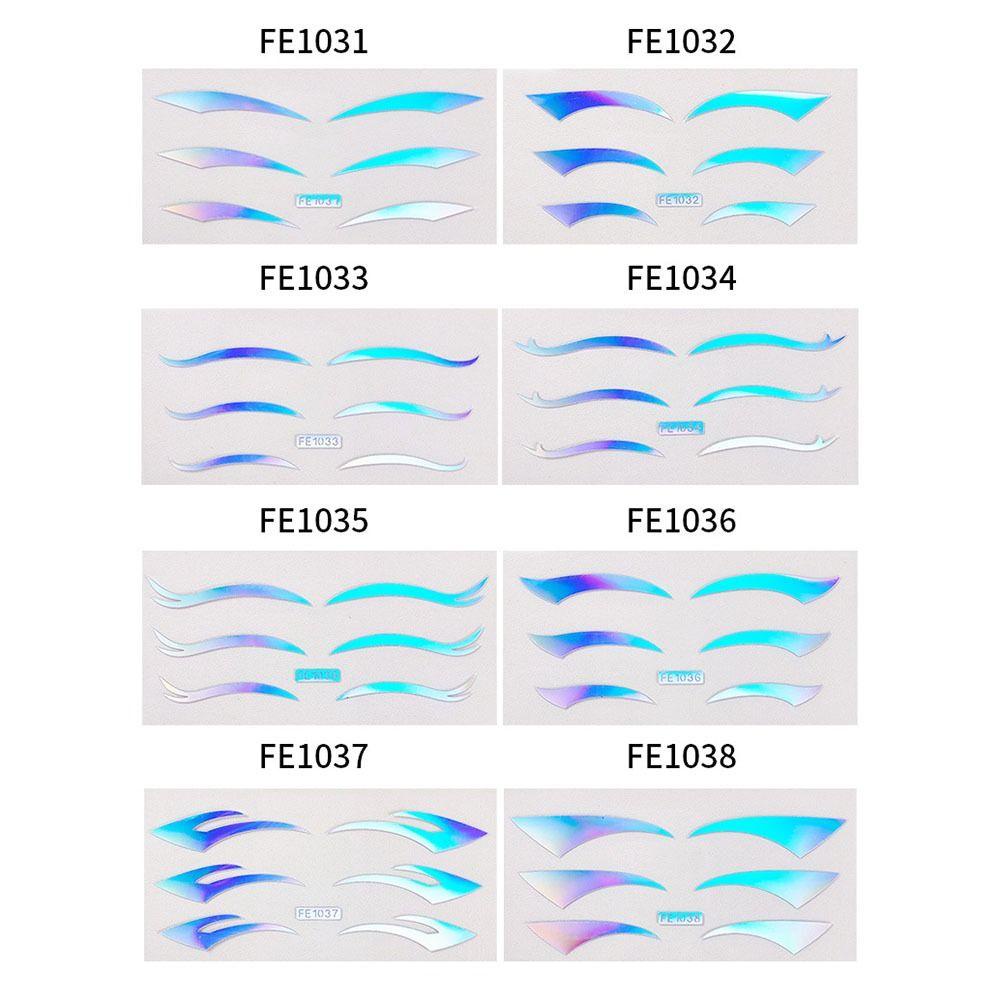 Miếng Dán Trang Trí Mặt Màu Laser Hình Bướm / Ngôi Sao / Ngôi Sao Nhiều Màu Sắc Chống Thấm Nước Thời Trang Cho Nữ