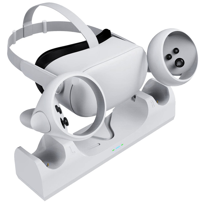 Đế Sạc Đứng Tay Cầm Trái Phải Với Màn Hình LED Thay Thế Cho Kính Thực Tế Ảo Oculus Quest