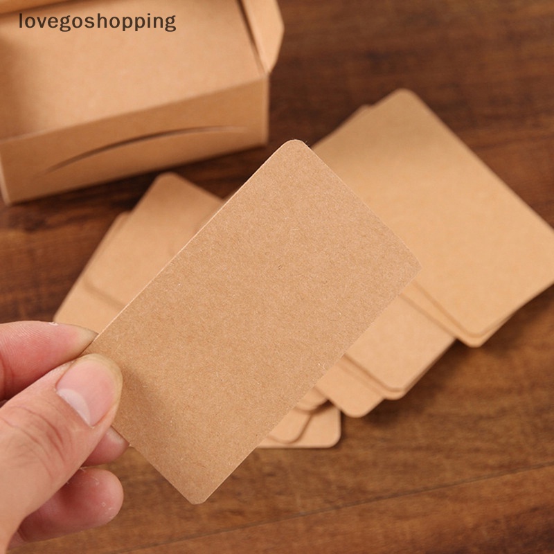 Set 100 Tấm Thẻ Ghi Chú / Lời Nhắn 4.5 * 8cm Tiện Dụng