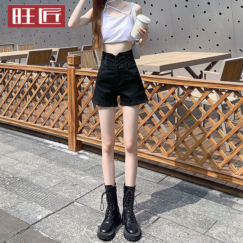 Quần Short Denim Lưng Cao Dáng Rộng Phong Cách Thời Trang Mới Mùa Hè Cho Nữ