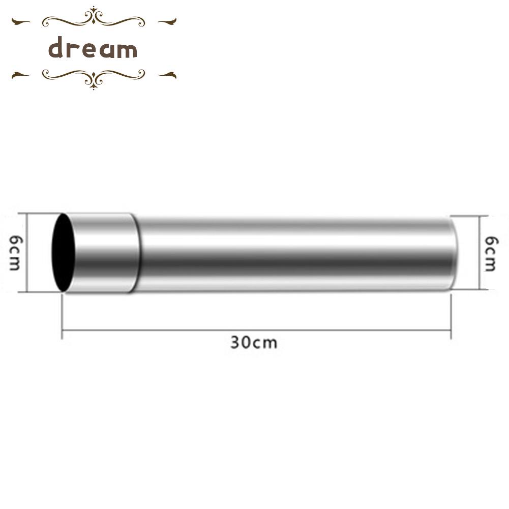 【DREAMLIFE】Stove Pipe 2.3in 20-40cm 20/30/40cm Chimney Flue Liner Stainless Steel