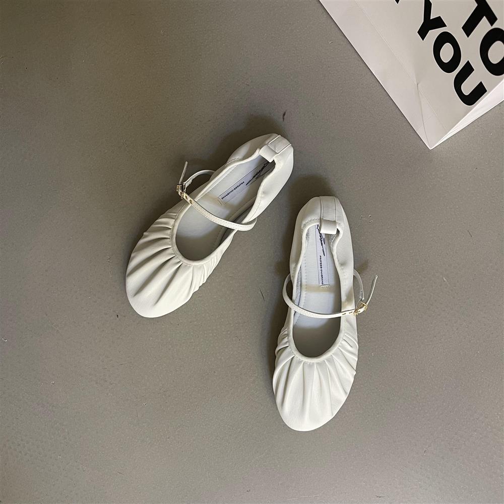 Giày Búp Bê Đế Mềm Mũi Tròn 4 Mùa Sk2023 Phong Cách Mới Cho Nữ