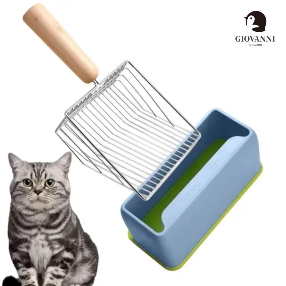 Muỗng Kim Loại Mạ Điện Sức Chứa Lớn Không Dính Màu Sắc Ngọt Ngào Cho Mèo Cưng