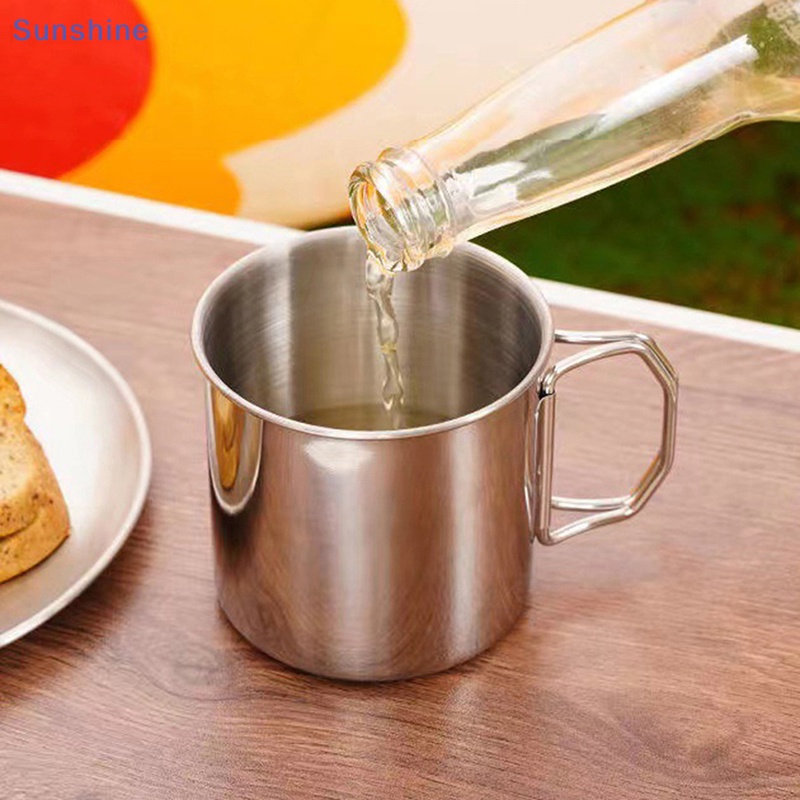 Cốc Đựng Nước Bằng Thép Không Gỉ Có Thể Gấp Gọn Tiện Dụng