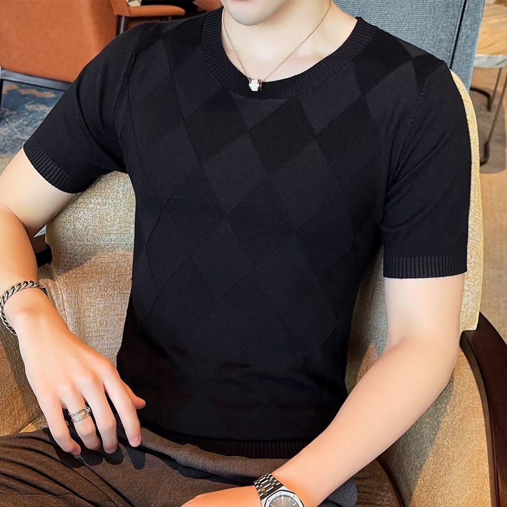 Áo Thun Nam Ngắn Tay Cổ Tròn Thời Trang