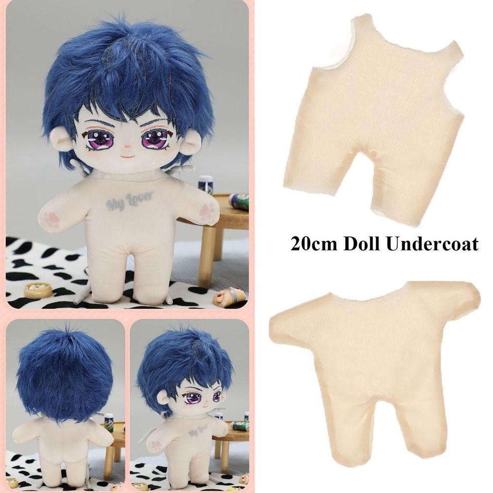 Áo Bọc Co Giãn Cho Búp Bê 20cm Bằng Vải Cotton Màu Cầu Vồng Mới