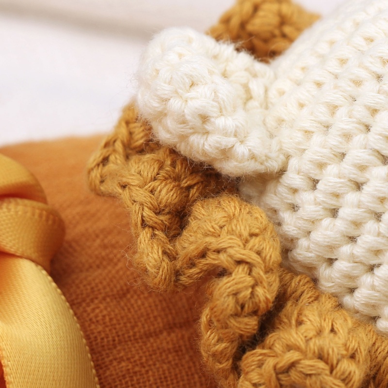 Kẹp Giữ Núm Vú Giả Bằng Len Móc Tiện Dụng Cho Bé Sơ Sinh