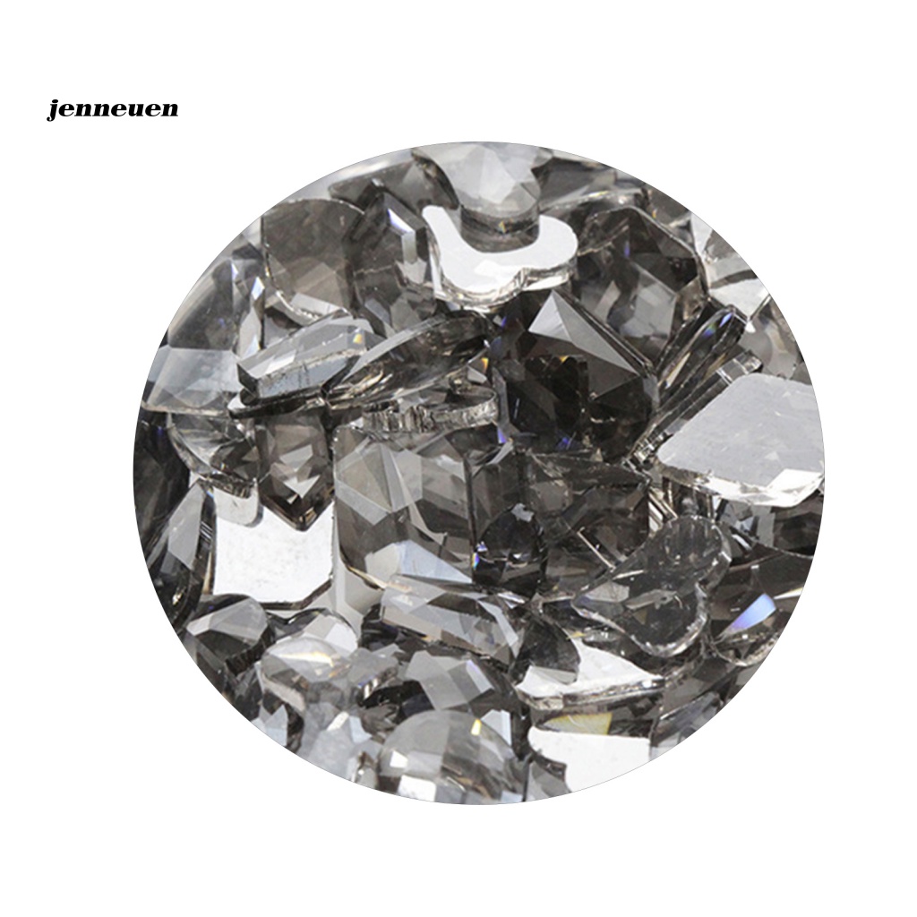 Túi 100 Hạt Đá Đính Trang Trí Móng Tay Không Phai Màu