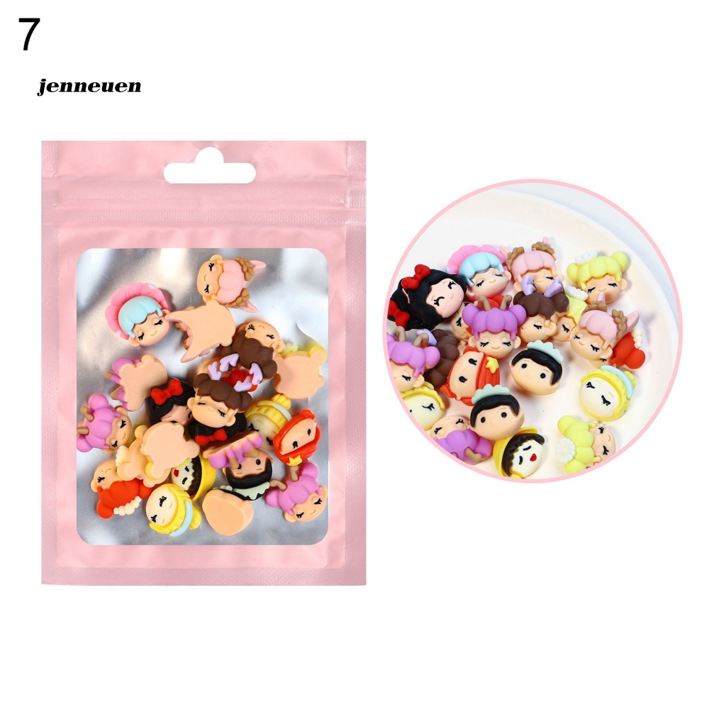 Set 20 Phụ Kiện Trang Trí Móng Tay Mini Hình Động Vật Dễ Thương Màu Sắc