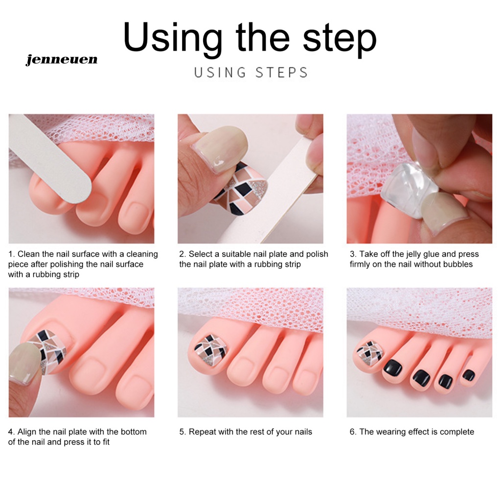 1 Hộp Móng Tay Giả Nhẹ Che Phủ Toàn Diện