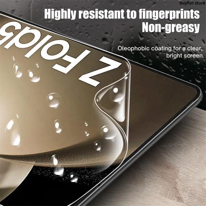 Miếng Dán Hydrogel 3 Trong 1 Bảo Vệ Màn Hình Điện Thoại samsung galaxy z fold 5 5G Fold5 zFold5