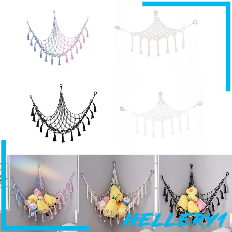 Võng Lưới Đựng Đồ Chơi Thú Nhồi Bông Phong Cách Boho Macrame Sắp Xếp Gọn Gàng Cho Bé Trai Và Bé Gái