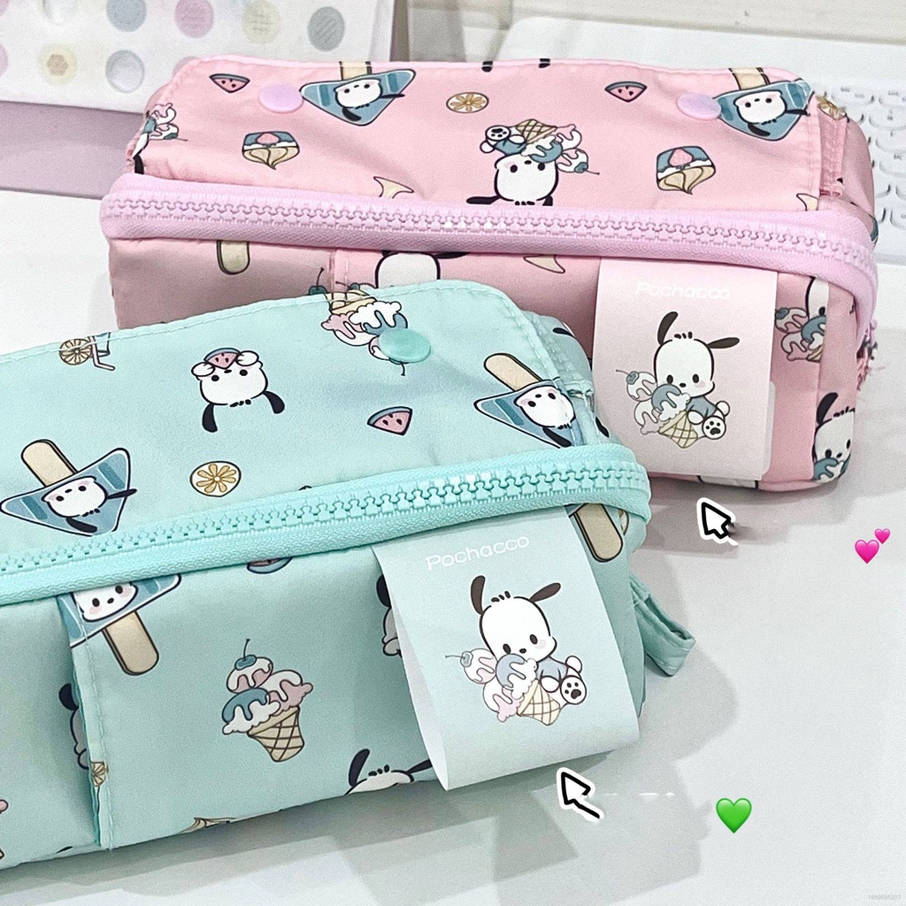 Hộp Đựng Bút Đa Năng Nhiều Ngăn Họa Tiết Hoạt Hình Sanrio Pochacco Dễ Thương