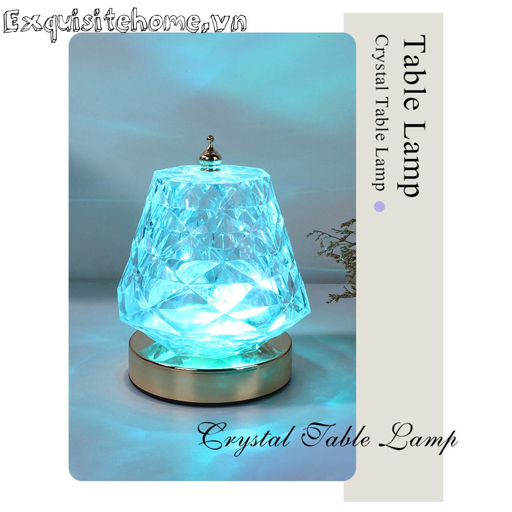 Đèn LED Chiếu Bằng Acrylic Pha Lê Có Điều Khiển Từ Xa Tiện Dụng