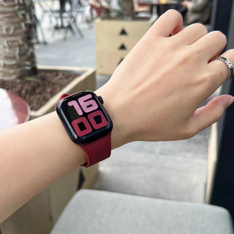 Dây Đeo Đồng Hồ Bằng Silicone Mềm 40mm 44mm 45mm 41mm 49mm 38mm Cho iwatch Series 3 4 5 6 7 8 SE Ultra