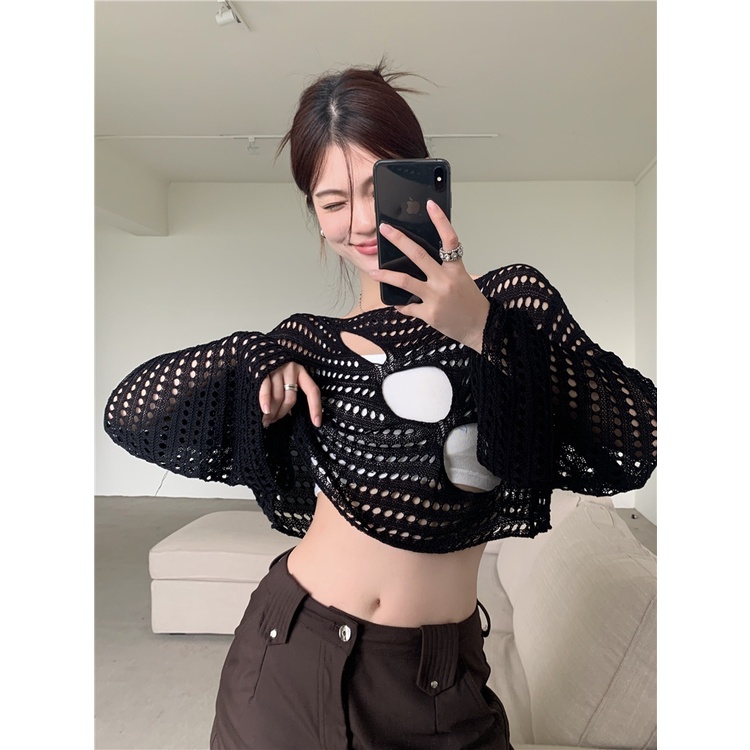 Áo Thun Nữ Dài Tay Cổ Tròn Thời Trang Hàn