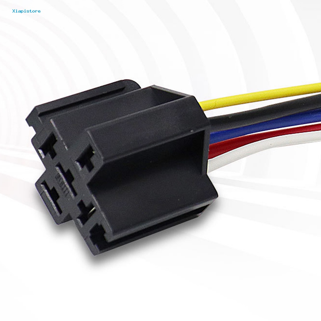 Rơ Le Tự Động JD1914 Chống Thấm Nước 12 / 24V 5 Pin Kèm Ổ Cắm Chuyên Dụng Cho Xe Hơi