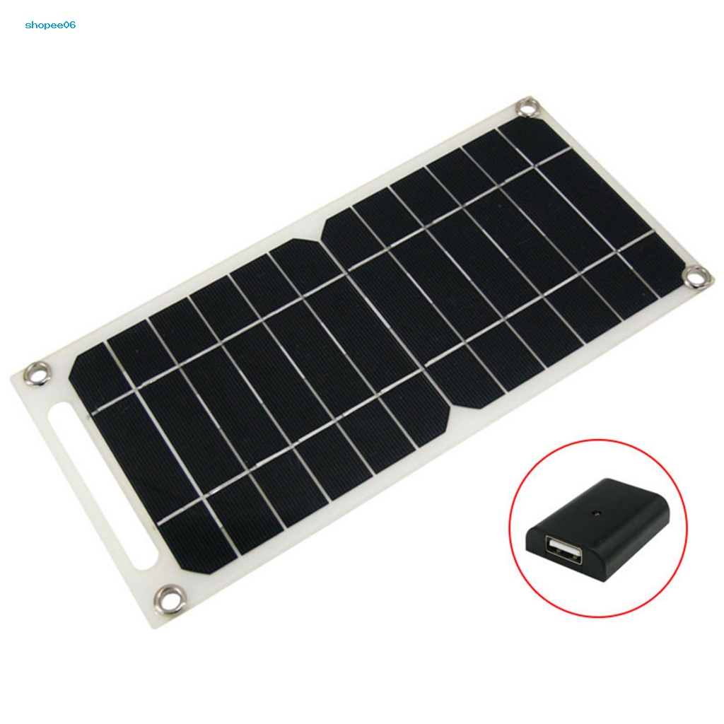 Tấm Pin Năng Lượng Mặt Trời PEMG Chống Thấm Nước Kèm Sạc USB 5V Hiệu Monocrystalline Chất Lượng Cao