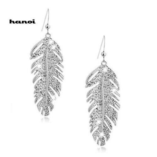 Khuyên Tai Nữ Hình Chiếc Lông Thời Trang