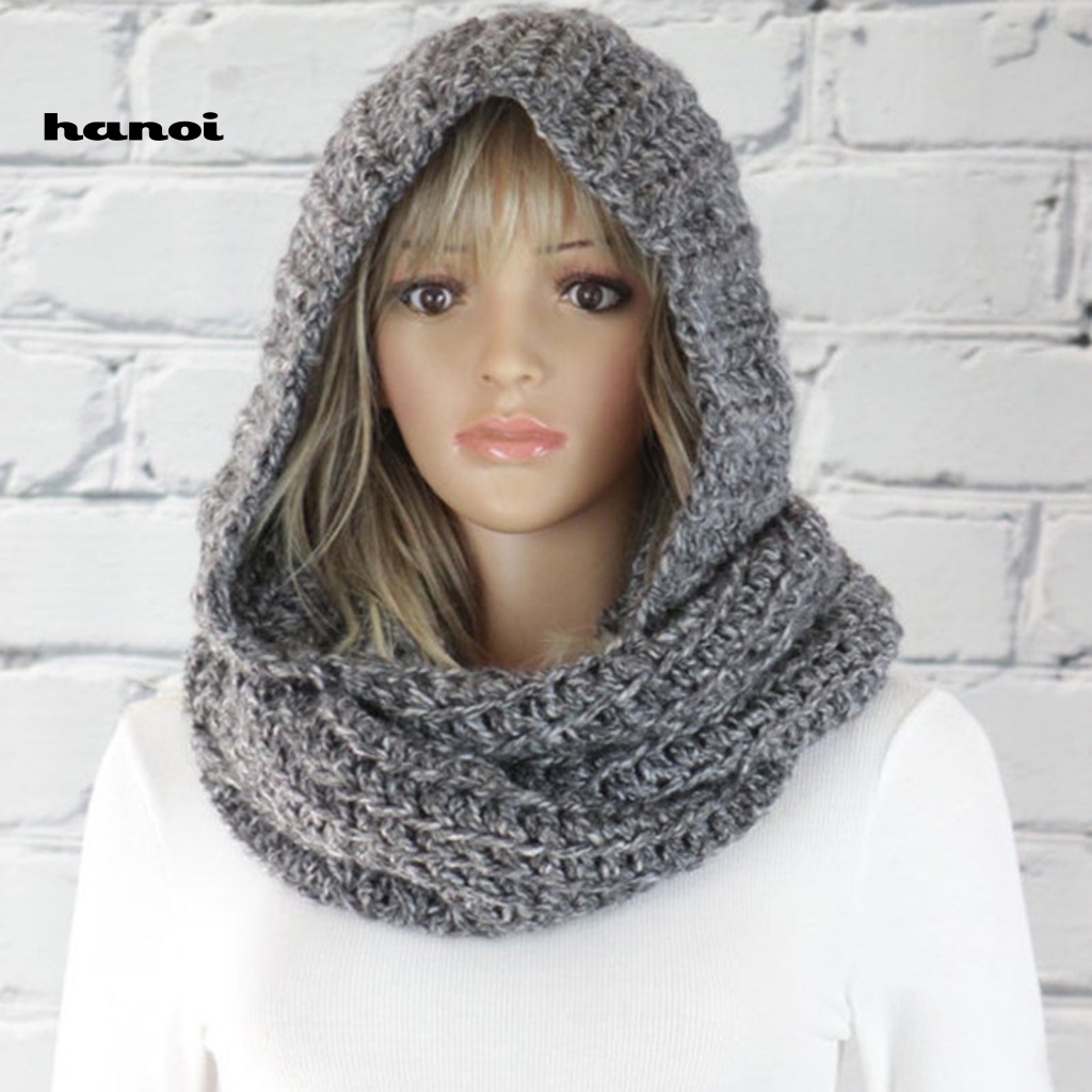 Mũ Len Trùm Đầu Màu Sắc Thời Trang Cho Nữ
