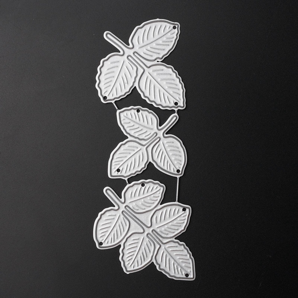 Khuôn Cắt Giấy Kim Loại Hình Lá Cây E5M4 108 * 42mm 108 * 42mm