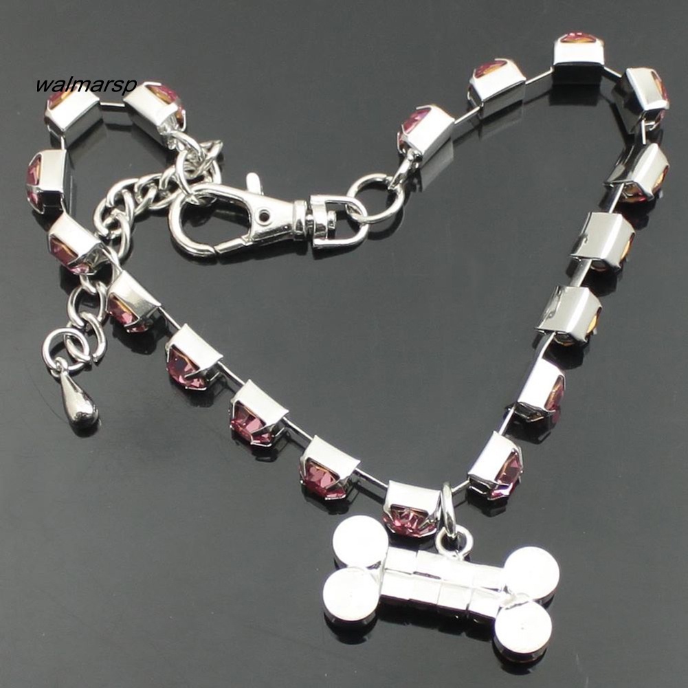 Vòng cổ Mặt Trái Tim Đính Đá Dễ Thương Cho Thú Cưng