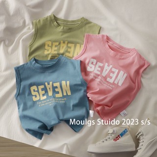 [Ml] 80-150cm Trẻ Em Mùa Hè Nguyên Chất Cotton Top Phiên Bản Hàn Quốc Áo Vest Vai Rộng Bé Trai Bé Gái Áo Thun Không Tay Trẻ Em Lớn Phù Hợp Với Phong Cách Phương Tây