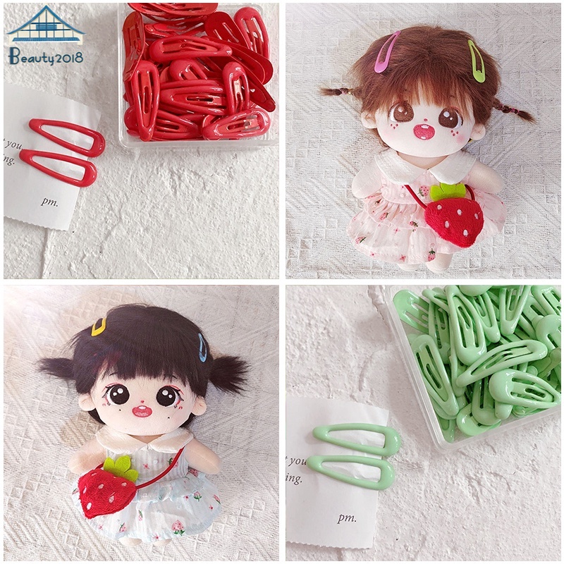 1 Bộ 10 Kẹp Tóc Mini 3cm Dễ Thương Cho Búp Bê