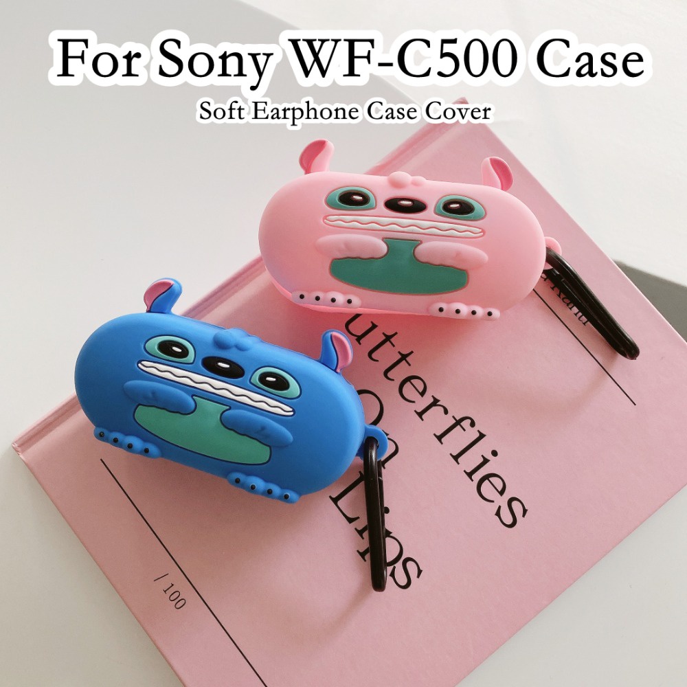Hàng Có Sẵn! Hàng Có Sẵn! Vỏ Bảo Vệ Hộp Sạc Tai Nghe Sony WF-C500 WF-C500 Mềm Họa Tiết Hoạt Hình Dễ Thương