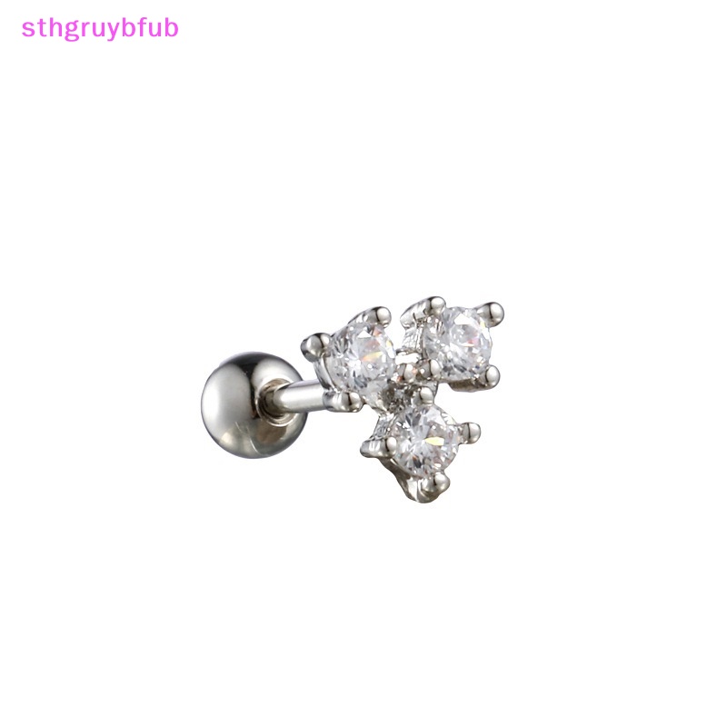 1 Khuyên Tai Nữ Hình Bông Hoa Đính Đá Thời Trang