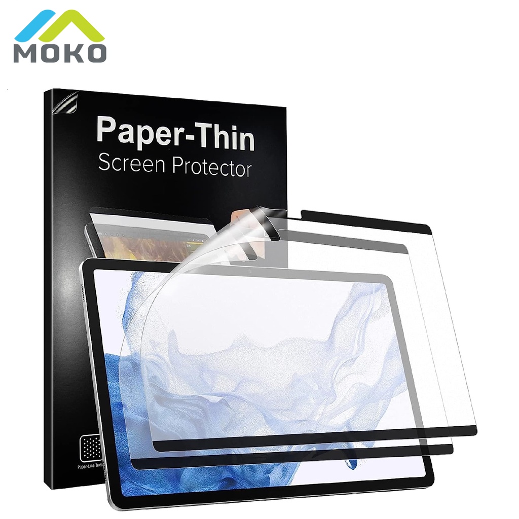 Set 2 Miếng Dán Màn Hình Máy Tính Bảng Nhám Chống Chói Có Thể Tái Sử Dụng Cho galaxy tab s7 plus / s7 fe / s8 plus / s9 plus