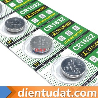 Vỉ 5 viên pin cr1632 lithium battery 3v