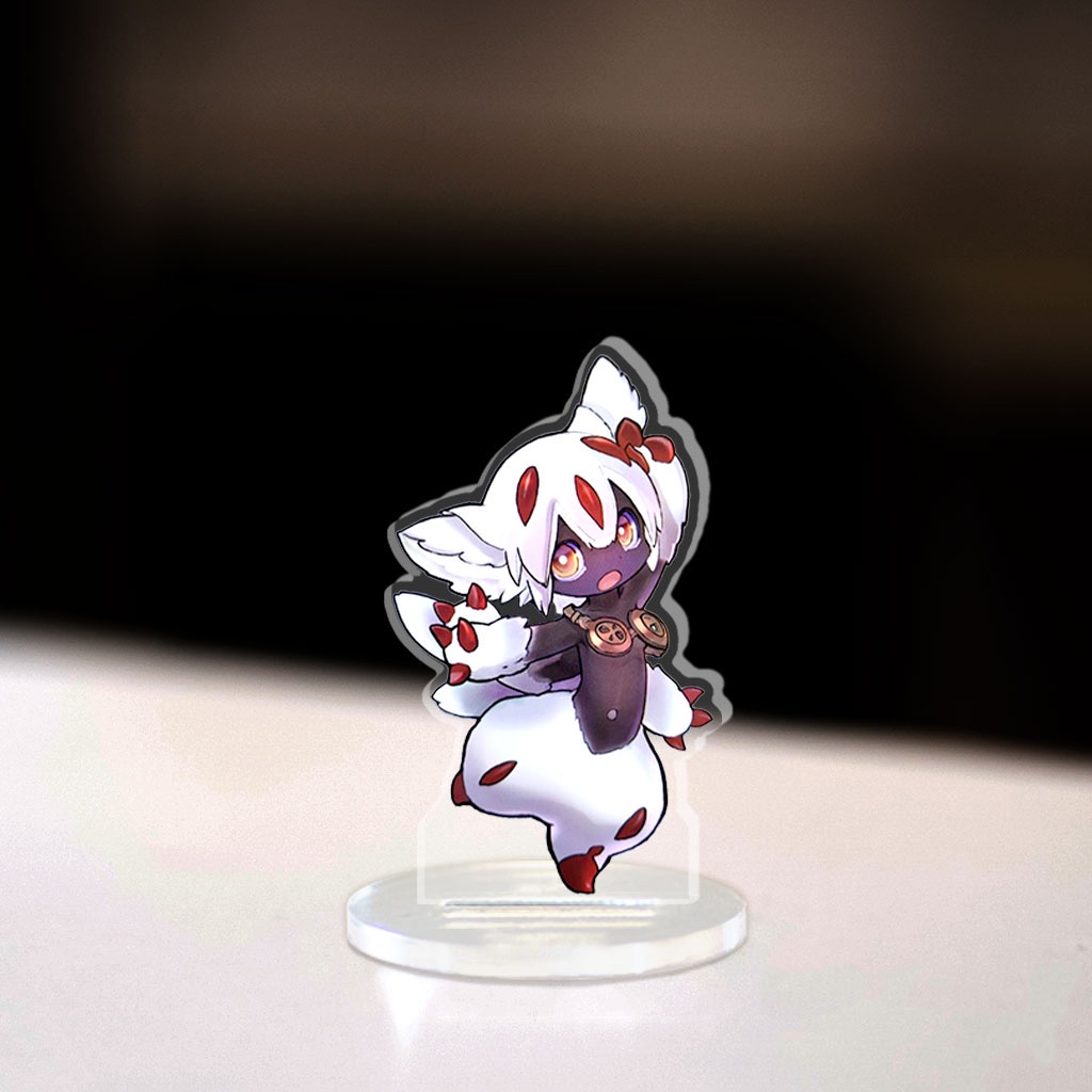 Mô hình mini Made in Abyss Standee chibi anime game manga nhân vật nanachi regu lyza ozen maruruk decor góc học tập 3cm