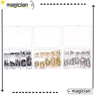 Hộp set 100 lưỡi câu cá 10 kích cỡ 1 # 3 # - 12