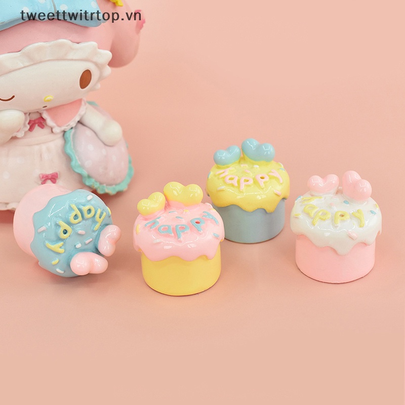 Set 5 Mô Hình Bánh Ngọt / Món Tráng Miệng Mini Trang Trí Nhà Búp Bê