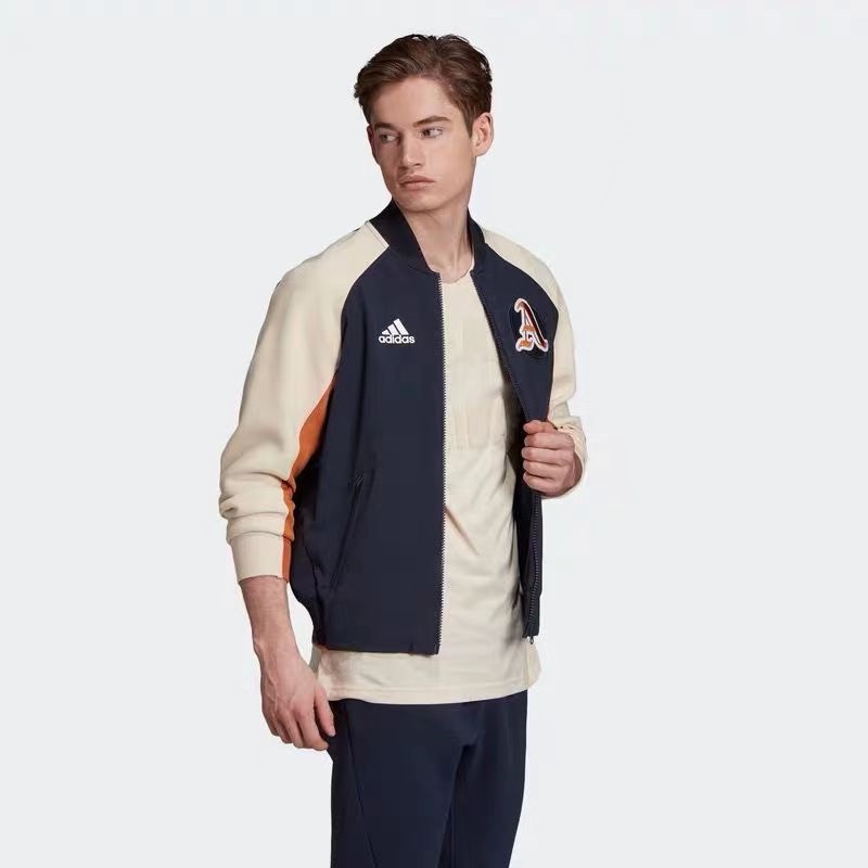 Áo Khoác Bóng Chày Thể Thao Dáng Rộng Thêu Logo Adidas Thời Trang Cho Nam Và Nữ