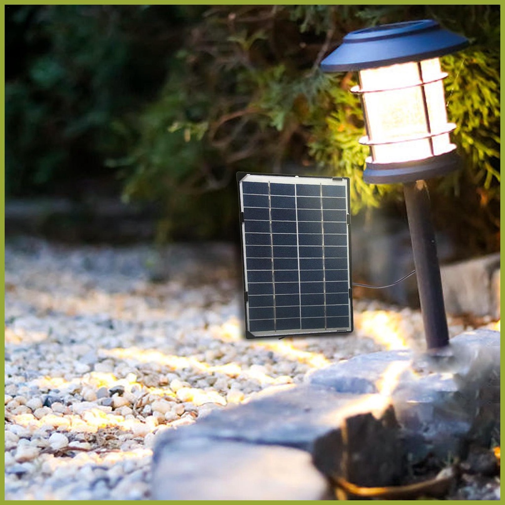 Tấm Pin Năng Lượng Mặt Trời 6W USB Dành Cho Camera An Ninh