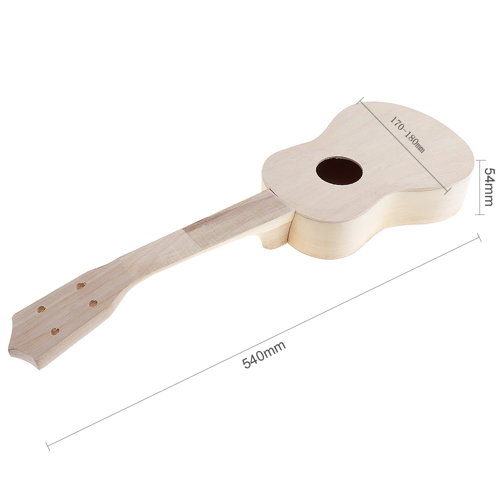 Đàn Ukulele Soprano 21Inch DIY Dành Cho Trẻ Em Và Người Mới Bắt Đầu