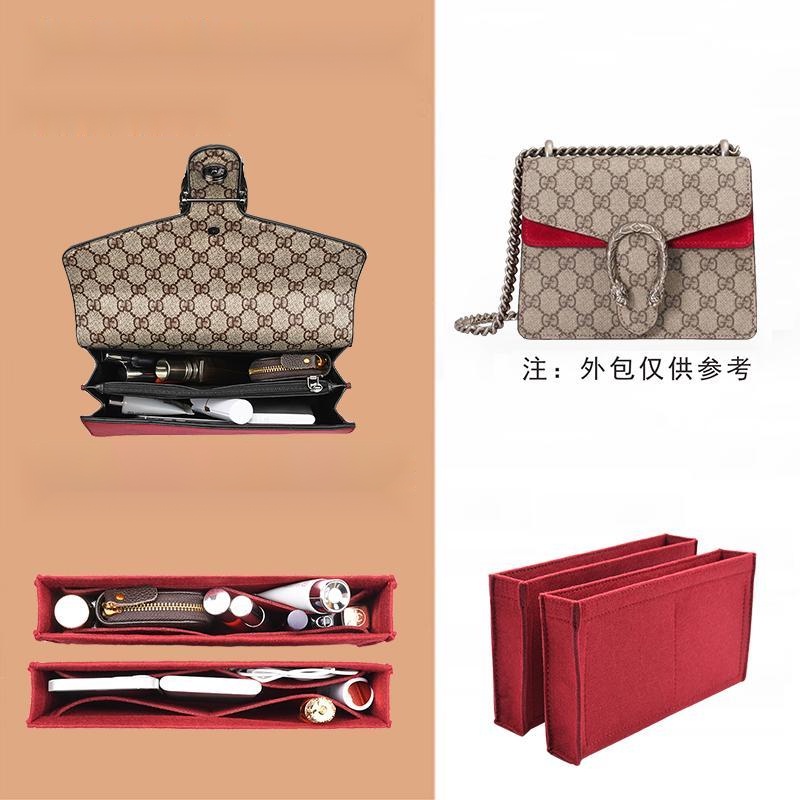 Lót túi giữ form Gucci Dionysus chia ngăn túi
