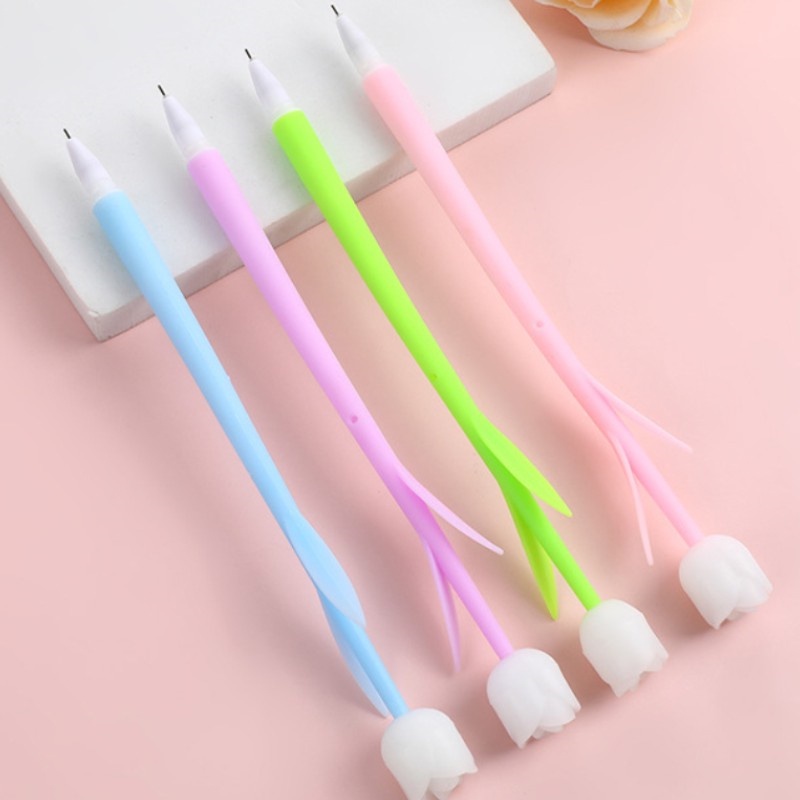 Bút Mực Gel Hình Bông Hoa Thay Đổi Màu Sắc Sáng Tạo