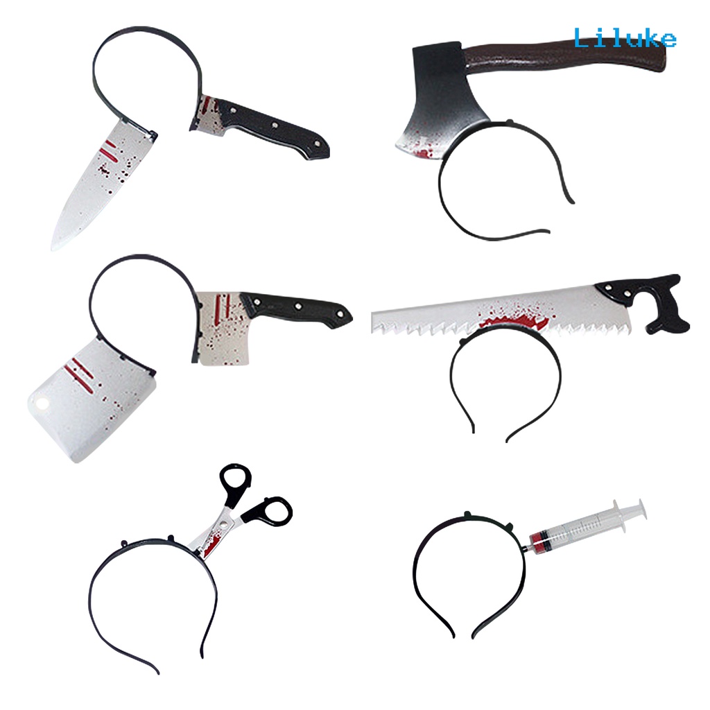 Băng Đô Cài Tóc Co Giãn Bằng Nhựa Hình Kinh Dị Vui Nhộn