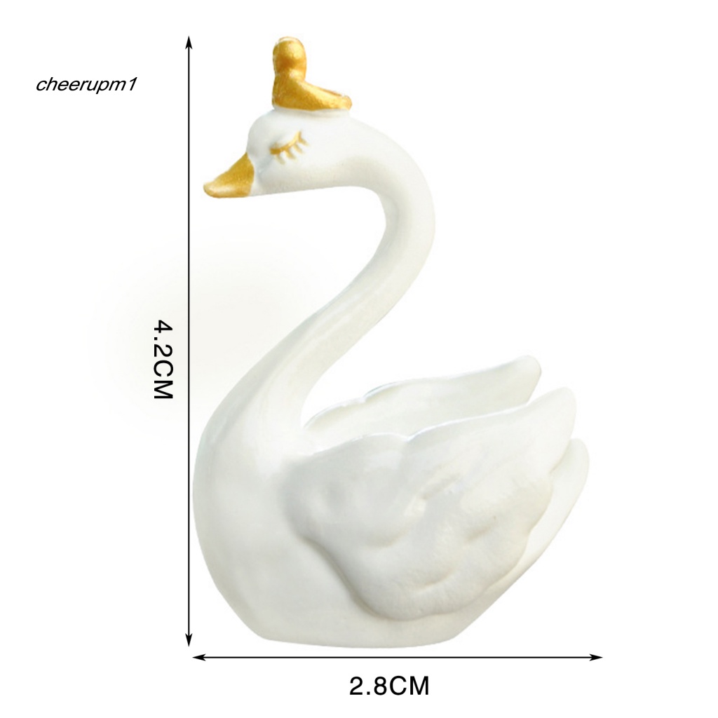 Đồ trang trí Ngỗng Mini Bằng Nhựa Resin 4 Màu Tự Trang Trí Phòng Khách