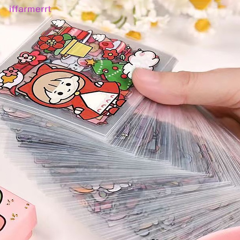 Bộ 50 Sticker Hoạt Hình Dán Trang Trí Chống Thấm Nước