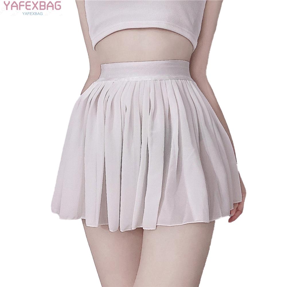 Chân Váy Chữ A Lưng Cao Xếp Ly Thời Trang Cho Nữ