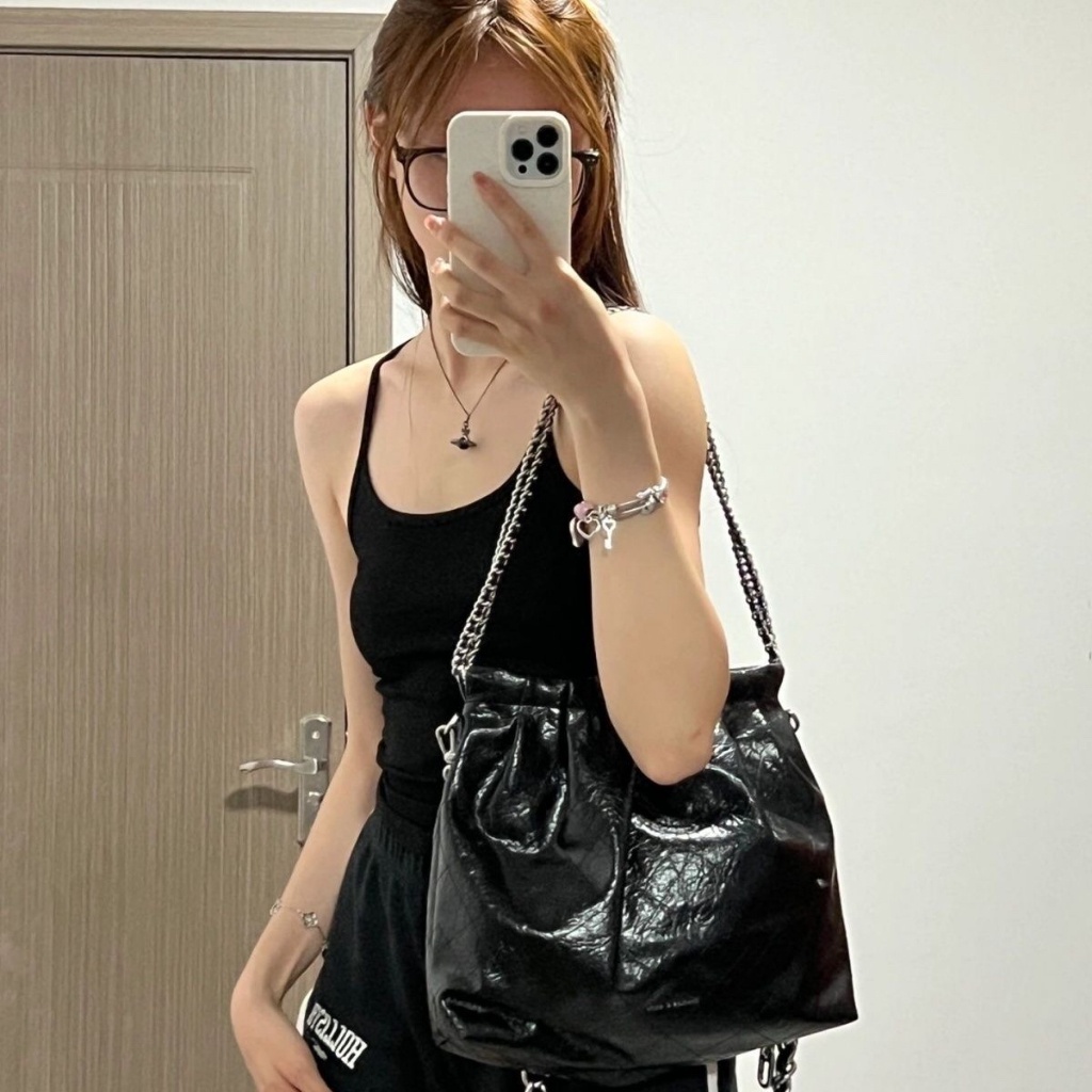 Túi Đeo Vai Cnk23 Phối Dây Xích Thiết Kế Mới Cao Cấp Thời Trang Dành Cho Nữ 20671559/40671449 Túi Tote