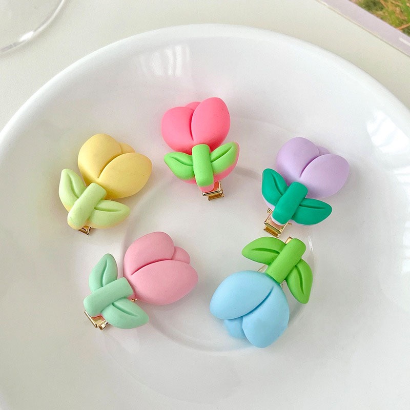 Kẹp TóC HìNh Hoa Tulip Dễ Thương Cho Nữ
